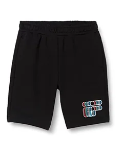 FILA Chłopięce szorty Shoreham Graphic Logo Sweat, czarny, 158-164 - Spodenki damskie - miniaturka - grafika 1