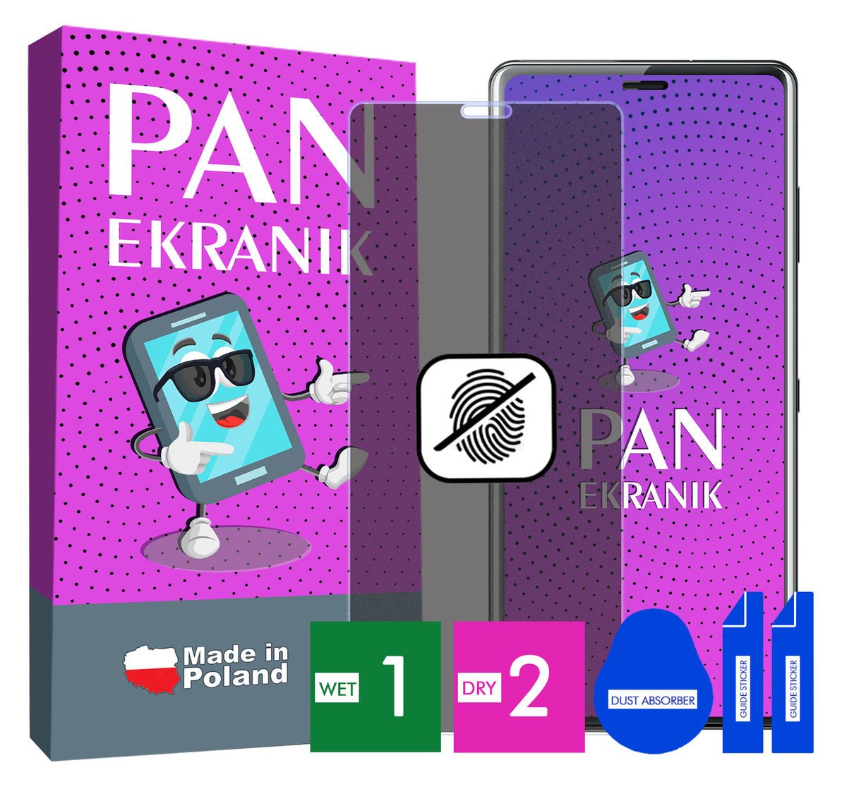 FOLIA 5D PRYWATYZUJĄCA MATOWA DO SONY XPERIA XZ3 CAŁY EKRAN ORYGINALNA