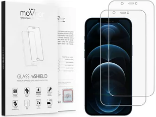 2 szt. | moVear 2.5D MATT - Matowe szkło hartowane do Apple iPhone 12 Pro Max (6.7") | Antyrefleksyjne, do etui, fullGlue, 9H - Szkła hartowane na telefon - miniaturka - grafika 1