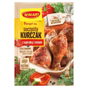 Winiary POMYSŁ NA SOCZYSTEGO KURCZAKA Z PAPRYKĄ I ZIOŁAMI 28G zakupy dla domu i biura 20583340 - Szybkie dania obiadowe - miniaturka - grafika 1