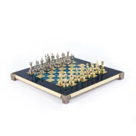Gry planszowe - Zestaw szachowy Grecki Rzymski 28x28cm, z figurkami i szachownicą, manopoulos - miniaturka - grafika 1