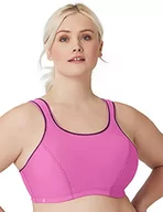Biustonosze - Glamorise Biustonosz sportowy damski, róża, 90F - miniaturka - grafika 1