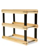 Pozostałe akcesoria barmańskie - Regał Na Wino Stojak Na 2 Butelki Szklane/ Pet — Rw-8/ 1X2 — Surowy Naturalny Metal + Drewno Rw-8-1X2-2 / Wamar-Sosenka - miniaturka - grafika 1