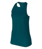 Koszulki i topy damskie - Nike All Over Mesh Tanktop, Midnight Turq/Black, L - miniaturka - grafika 1