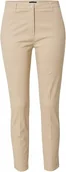 Spodnie damskie - SISLEY ELASTYCZNE BEŻOWE SPODNIE CYGARETKI ZASZEWKI 42 J7A - miniaturka - grafika 1
