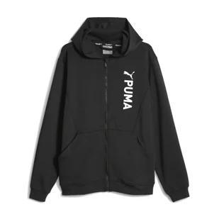 Bluza męska PUMA Fit Double Knit FZ Hoodie - Bluzy sportowe męskie - miniaturka - grafika 1