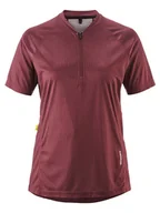 Koszulki sportowe damskie - Gonso Koszulka kolarska w kolorze bordowym - miniaturka - grafika 1