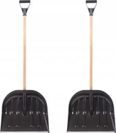 Łopaty i widły - 2x Łopata do odśnieżania 45cm Zgarniacz do odgarniania śniegu - miniaturka - grafika 1