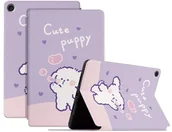 Etui do tabletów - Etui Slimcase do Lenovo Tab M10 10.1 2022 Gen 3, Fioletowe z motywem psa - miniaturka - grafika 1