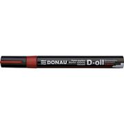 Markery permanentne - Donau Marker D-oil olejowy 2,8mm gruby - czerwony - miniaturka - grafika 1