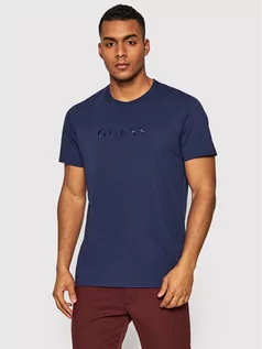 Koszulki męskie - GUESS T-Shirt M82P64 R7HD0 Granatowy Regular Fit - grafika 1