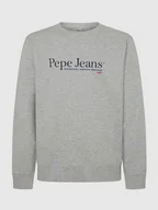 Bluzy męskie - Pepe Jeans Bluza "Sean" w kolorze szarym - miniaturka - grafika 1