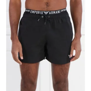Emporio Armani Szorty BOXER BEACHWEAR | Regular Fit - Kąpielówki męskie - miniaturka - grafika 1
