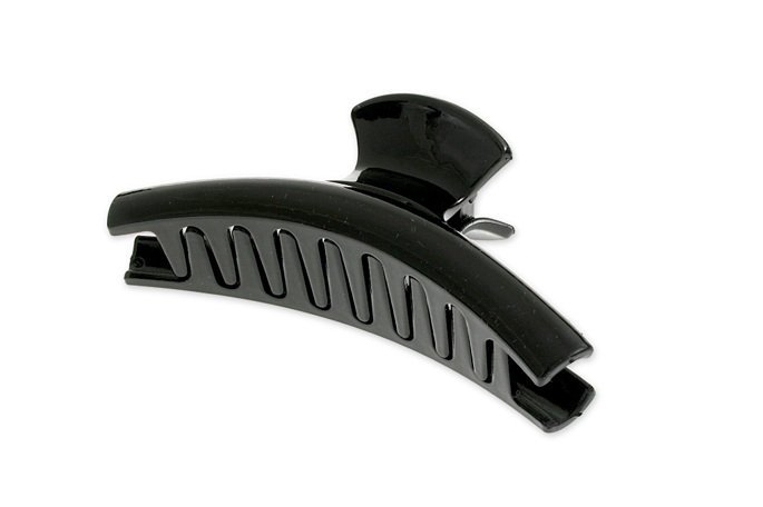 Duża Czarna Błyszcząca Klamra Do Włosów