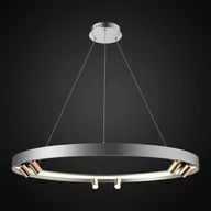 Lampy sufitowe - Altavola Design Spectra lampa wisząca 67W LED szary/złoty LA114/P_90_6+1_grey_gold - miniaturka - grafika 1