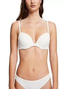 ESPRIT Damski biustonosz z mikro laceband RCS CLAS. Push Push Up, Off White, 80B - Biustonosze - miniaturka - grafika 1