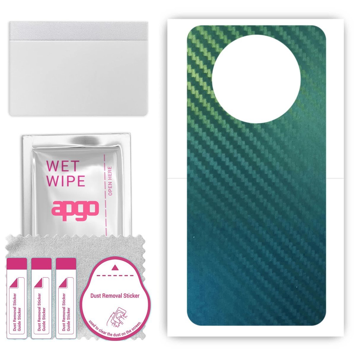 Folia naklejka skórka strukturalna na TYŁ do Oppo Reno12 F 5G - Carbon Kameleon CAKA1 - apgo SKINS