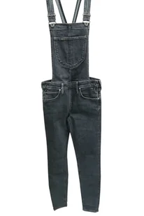 LEE BIB SKINY BLACK WASH OGRODNICZKI DAMSKIE - Kombinezony - miniaturka - grafika 1