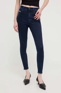 Spodnie damskie - Diesel jeansy 1984 SLANDY-HIGH damskie kolor granatowy A03597.09H80 - grafika 1