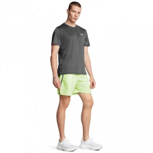 Męskie spodenki do biegania Under Armour UA Launch 7\'\' Short - zielone - UNDER ARMOUR - Spodnie sportowe męskie - miniaturka - grafika 1