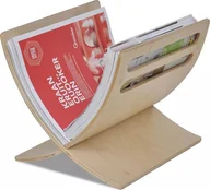 Inne meble do salonu - Elior Drewniany stojak na gazety Varis - topola - miniaturka - grafika 1