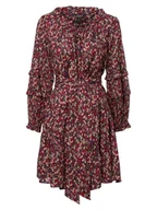 Sukienki - Lauren Ralph Lauren - Sukienka damska, lila|czerwony|wielokolorowy - miniaturka - grafika 1