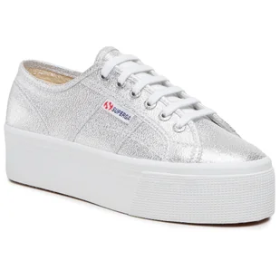 Superga Tenisówki 2790 Lame S61174W Grey Silver 031 - Trampki damskie - miniaturka - grafika 1