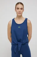 Koszulki sportowe damskie - Reebok top bawełniany H51858 - miniaturka - grafika 1