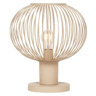 Lampy stojące - Lampka stolikowa druciana GILA 565790166 Trio kula do sypialni beżowa - miniaturka - grafika 1