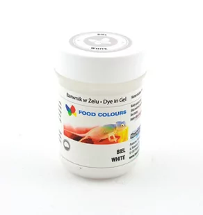Barwnik w żelu biały spożywczy 35g Food Colours (nowa biel) - Dodatki do ciast w proszku - miniaturka - grafika 1