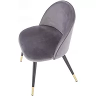 Krzesła - Halmar Krzesło tapicerowane K315 w stylu glamour - ciemnozielone - miniaturka - grafika 1