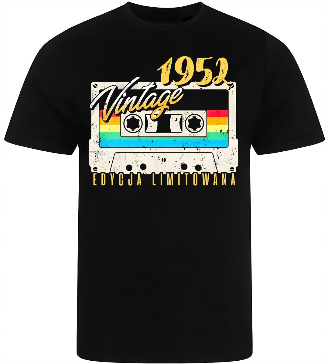 Koszulka Męska Nadruk Urodziny Rocznik 1952 Prezent Premium Xl
