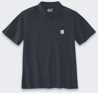 Koszulki męskie - Koszulka Carhartt Loose Polo Navy - miniaturka - grafika 1