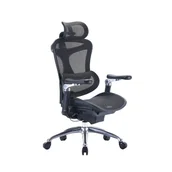 Fotele i krzesła biurowe - Fotel biurowy obrotowy Doris 40 Czarny - miniaturka - grafika 1