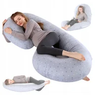 Poduszki do karmienia - Poduszka Ciążowa dla Kobiet w Ciąży 2w1 do Spania Karmienia Rogal Typu C - miniaturka - grafika 1
