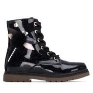 Botki damskie - XTI KIDS 151395 Botki dziewczęce czarne, 33 EU, Czarny (Black), 33 EU - miniaturka - grafika 1