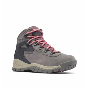 Damskie buty trekkingowe Columbia Newton Ridge™ Plus Waterproof Amped Rozmiar butów (UE): 41 / Kolor: szary/różówy - Buty trekkingowe damskie - miniaturka - grafika 1