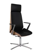 Fotele i krzesła biurowe - Fotel konferencyjny Moon Wood HD CF - Fornir dębowy - miniaturka - grafika 1