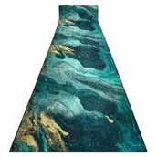 Dywany - CHODNIK podgumowany DO PRANIA LOTUS SHADOWS 37750 Abstrakcja zielony / złoty 120cm 120x180 cm - miniaturka - grafika 1