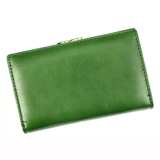 Portfele - Damski pojemny elegancki skórzany portfel RFID - grafika 1
