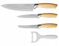 Noże kuchenne - AMBITION Komplet noży z obieraczką 4el. OSLO (80397) |  - miniaturka - grafika 1