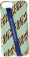 Etui i futerały do telefonów - Nevermonday Etui na telefon komórkowy z paskiem na iPhone 7/8, Miętowy Meow - miniaturka - grafika 1