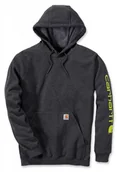 Bluzy męskie - Bluza Carhartt Mid Signature Sleeve Logo Carbon - miniaturka - grafika 1
