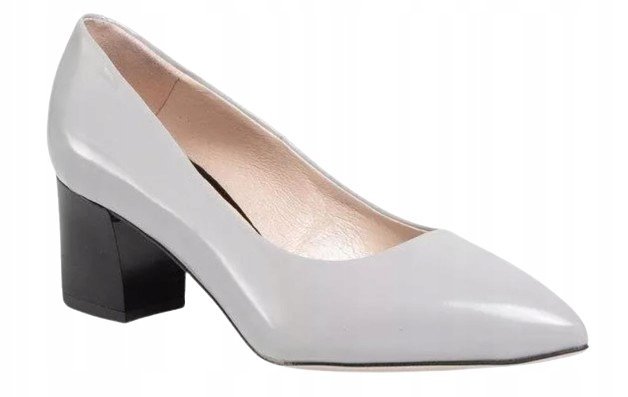 GINO ROSSI DAMSKIE CZÓŁENKA SZARE SKÓRZANE 36 STI