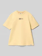 Koszulki dla chłopców - T-shirt z nadrukiem z logo - miniaturka - grafika 1