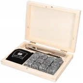 Pozostałe akcesoria barmańskie - Kamienie Lodowe Kamienne Kostki 12Szt Szczypce - miniaturka - grafika 1