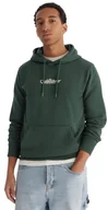Bluzy męskie - bluza męska QUIKSILVER SCREEN FLEECE FINELINE HOODIE TREKKING GREEN - miniaturka - grafika 1