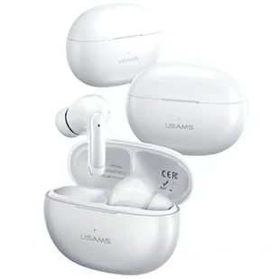 USAMS Słuchawki Bluetooth 5.3 TWS X-Don Series Dual mic ENC bezprzewodowe biały/white BHUXD02 (USAMS-XD18) - Słuchawki - miniaturka - grafika 2