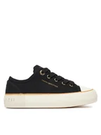 Buty dla dziewczynek - Tommy Hilfiger Trampki T3A9-33733-0890999 Czarny - miniaturka - grafika 1