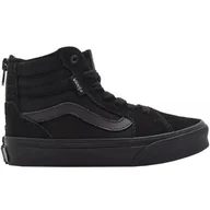 Buty dla dziewczynek - Buty Vans Yt Filmore Hi Zip Jr VN0A5HZFGL4 czarne - miniaturka - grafika 1